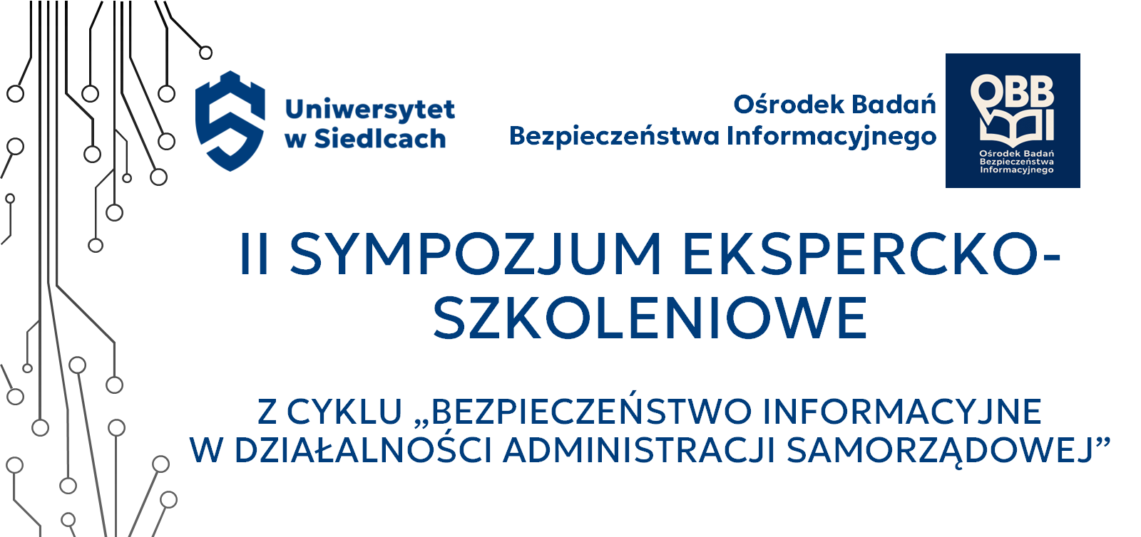 II Sympozjum ekspercko-szkoleniowe conference promotion